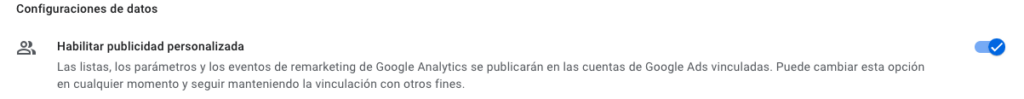 retirar el envio de ad_personalization en google ads