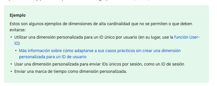 recomendación oficial google