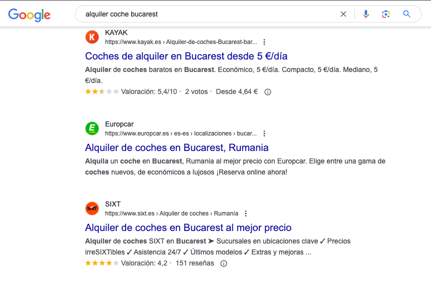 ejemplo de resultado vuelos baratos